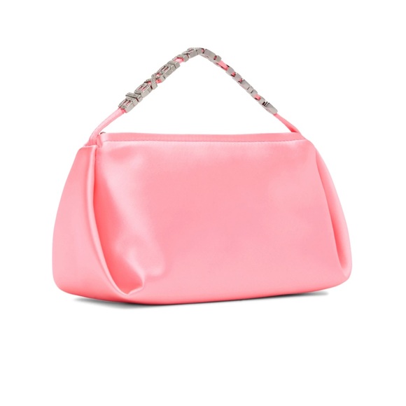 Alexander Wang Embellished Pink Micro Marques Satin Hand Bag - Picture 2 of 11